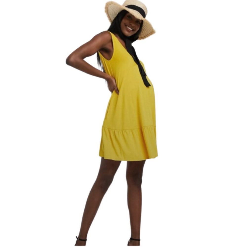ASOS Exclusive Maternity Dress with Tiered Hem